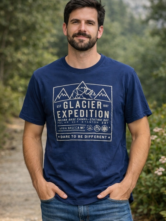 Urb man Other - Glacier Expedition Graphic Tee - Navy